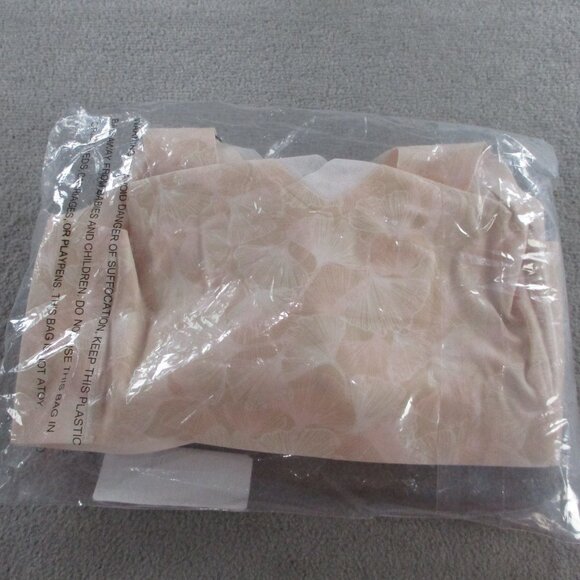 Evelyn Bobbie Defy Bra Mesh Champagne Ginko Women Large Wireless Comfort Support - Picture 3 of 6